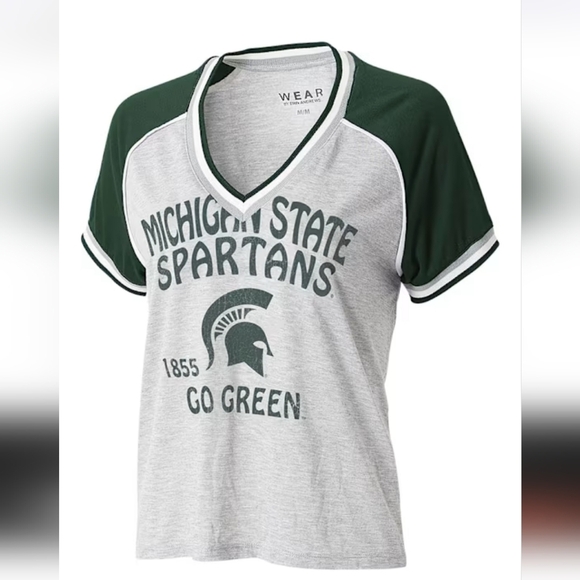 Wear By Erin Andrews Tops - Michigan State Spartans Wear by Erin Andrews Women's Tee